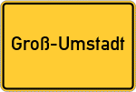 Place name sign Groß-Umstadt