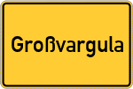 Place name sign Großvargula