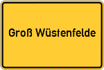 Place name sign Groß Wüstenfelde