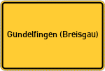 Place name sign Gundelfingen (Breisgau)