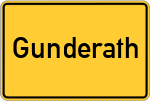 Place name sign Gunderath