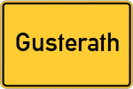 Place name sign Gusterath