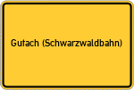Place name sign Gutach (Schwarzwaldbahn)
