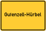 Place name sign Gutenzell-Hürbel
