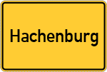 Place name sign Hachenburg