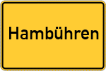Place name sign Hambühren