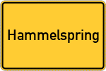 Place name sign Hammelspring