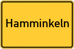 Place name sign Hamminkeln