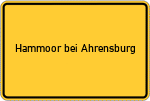 Place name sign Hammoor bei Ahrensburg