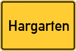 Place name sign Hargarten, Eifel