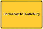 Place name sign Harmsdorf bei Ratzeburg