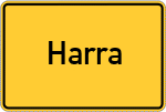 Place name sign Harra