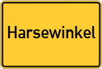 Place name sign Harsewinkel