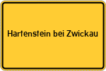 Place name sign Hartenstein bei Zwickau