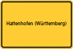 Place name sign Hattenhofen (Württemberg)
