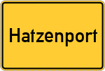 Place name sign Hatzenport