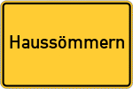 Place name sign Haussömmern