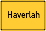 Place name sign Haverlah