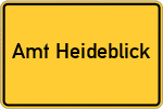 Place name sign Amt Heideblick