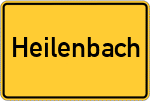 Place name sign Heilenbach