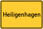 Place name sign Heiligenhagen