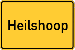 Place name sign Heilshoop