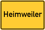 Place name sign Heimweiler