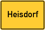Place name sign Heisdorf