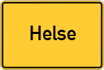 Place name sign Helse