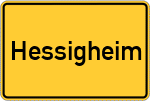 Place name sign Hessigheim