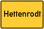 Place name sign Hettenrodt