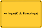Place name sign Hettingen (Kreis Sigmaringen)