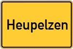 Place name sign Heupelzen