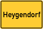 Place name sign Heygendorf
