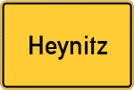 Place name sign Heynitz