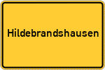 Place name sign Hildebrandshausen