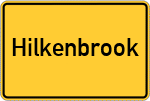 Place name sign Hilkenbrook
