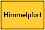 Place name sign Himmelpfort