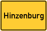 Place name sign Hinzenburg
