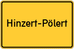 Place name sign Hinzert-Pölert
