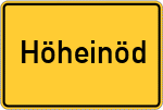 Place name sign Höheinöd