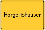 Place name sign Hörgertshausen