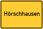 Place name sign Hörschhausen