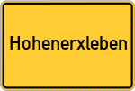 Place name sign Hohenerxleben