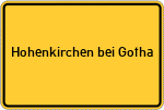 Place name sign Hohenkirchen bei Gotha