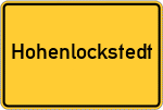 Place name sign Hohenlockstedt
