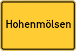 Place name sign Hohenmölsen