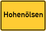 Place name sign Hohenölsen