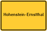 Place name sign Hohenstein-Ernstthal