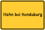 Place name sign Hohn bei Rendsburg